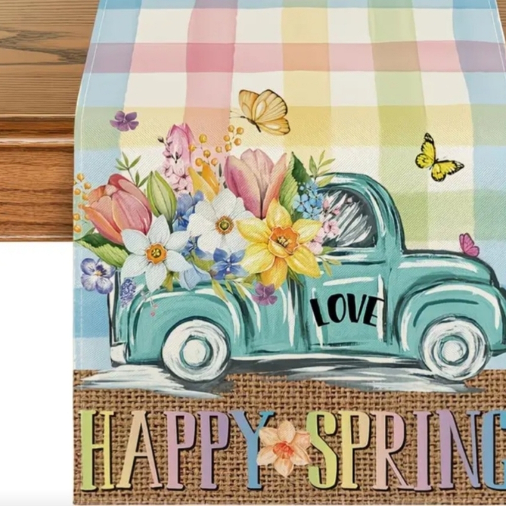 Spring Table Runner